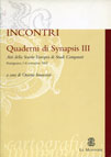 INCONTRI. QUADERNI DI SYNAPSIS III