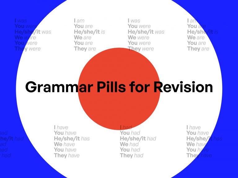 Grammar pills for revision