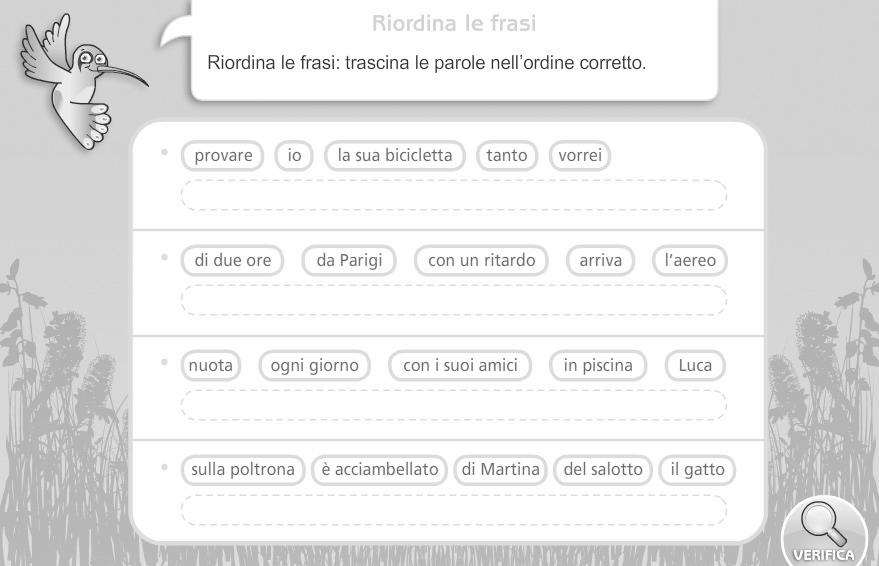 Page 25 120900030612 Sfoglialibro Limita Riordina Le Parole Per Formare Frasi Di Senso Compiuto