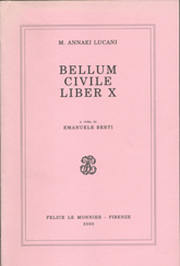 M. ANNAEI LUCANI BELLUM CIVILE LIBER X