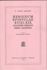 P. OVIDII NASONIS HEROIDUM EPISTULAE XVIII-XIX